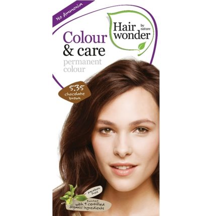 Vopsea de par fara amoniac Chocolate Brown 5.35 Colour Care Hairwonder