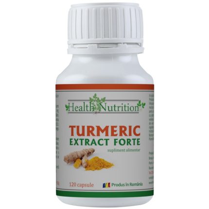 Turmeric extract forte cu piper negru 120 capsule Health Nutrition