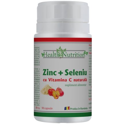 Zinc, seleniu si vitamina C naturala, imunitate puternica 90 capsule Health Nutrition