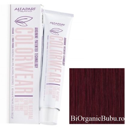 Vopsea fara amoniac nr 4.52 Medium Mahogany Violet Brown Color Wear 60ml Alfaparf Milano