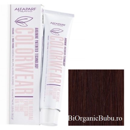 Vopsea fara amoniac nr 5.53 Light Mahogany Golden Brown Color Wear 60ml Alfaparf Milano