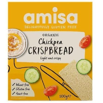 Crispbread (painici) cu naut bio, fara gluten 100g Amisa