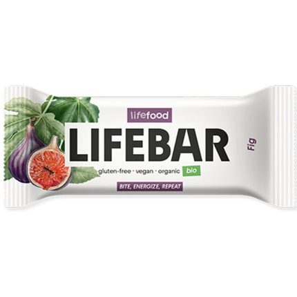 Baton cu smochine bio raw vegan, fara gluten, fara zahar 47g Lifebar