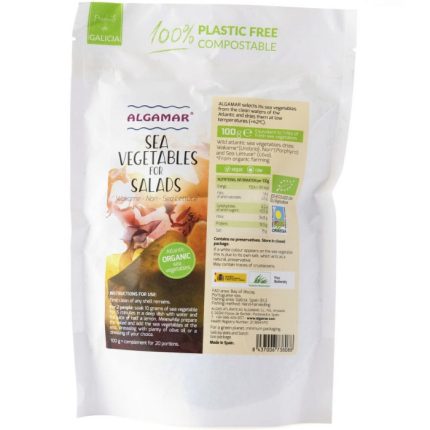 Mix de alge marine pentru salate bio 100g Algamar