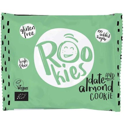Cookie cu migdale si curmale bio 40g Rookies