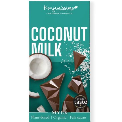 Ciocolata cu lapte de cocos bio 60g Benjamissimo