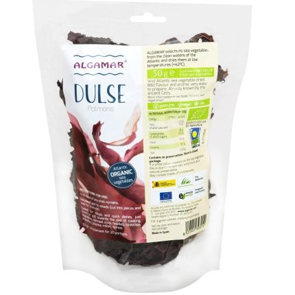 Alge dulse salbatice de Atlantic, Raw bio 50g Algamar