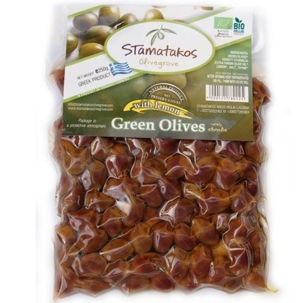 Masline verzi vidate bio 250g Stamatakos Grecia