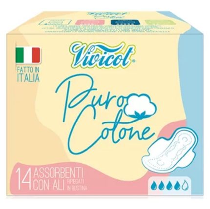 Absorbante de zi ultrasubtiri cu aripioare 14 buc Vivicot