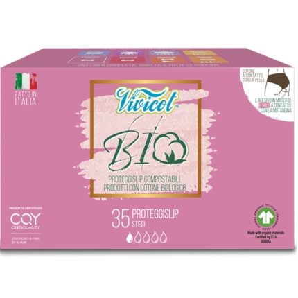 Protej slip din bumbac bio hipoalergenic 1 picatura 35 buc Vivicot