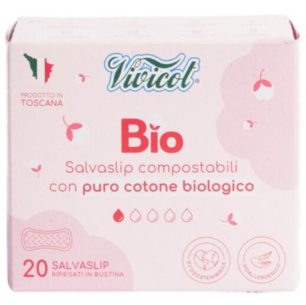 Protej slip din bumbac compostabil ecologic 1 picatura 20buc Vivicot