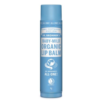Balsam de buze hidratant organic, fara parfum 4g Dr Bronner