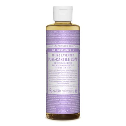 Sapun lichid de Castilia cu lavanda, organic 240ml Dr Bronner