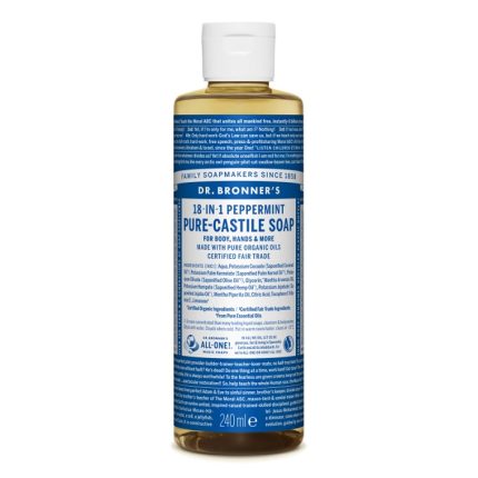 Sapun lichid de Castilia cu menta, organic 240ml Dr Bronner