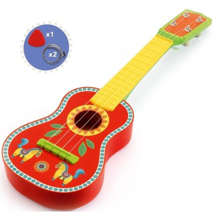 Instrument muzical Ukulele (chitara cu 4 corzi) Djeco, de la 3 ani