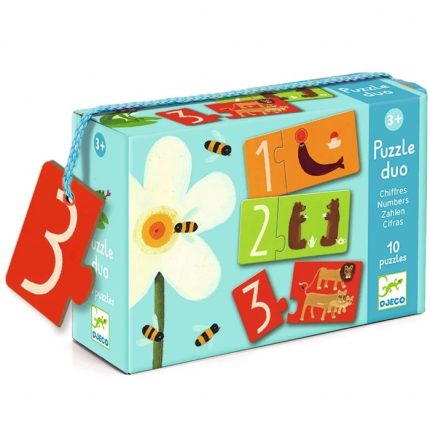 Puzzle duo Numere Djeco, de la 2 ani
