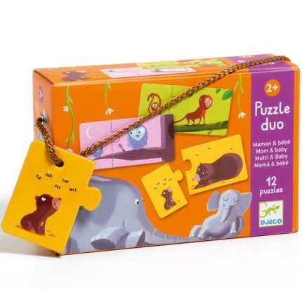 Puzzle Duo Mama si Puiul Djeco, de la 2 ani