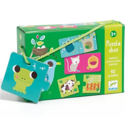 Puzzle Duo Habitat Djeco, de la 2 ani