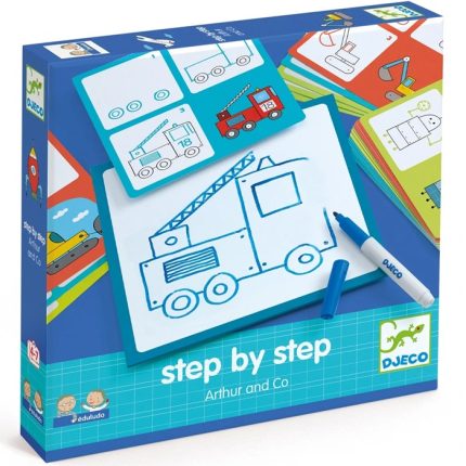 Deseneaza pas cu pas (pentru baieti) Djeco, de la 3 ani