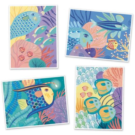 Atelier creativ de desenat Sub apa Djeco, de la 7 ani