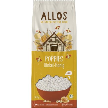 Spelta expandata cu miere bio 300g Allos