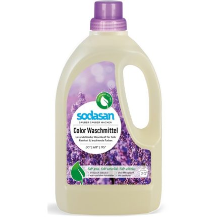 Detergent lichid pentru rufe colorate cu lavanda 1.5L Sodasan