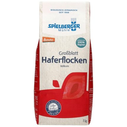 Fulgi mari de ovaz integral bio, Demeter 1 Kg Spielberger
