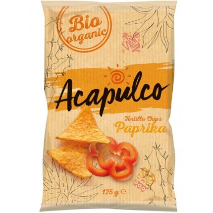 Tortilla chips cu boia bio 125g Acapulco