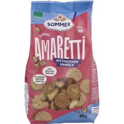 Biscuiti Amaretti din faina de spelta bio 125g Sommer-Co