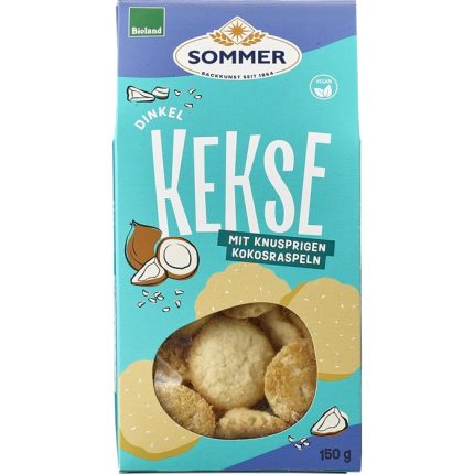 Biscuiti vegani cu nuca de cocos bio 150g Sommer-Co