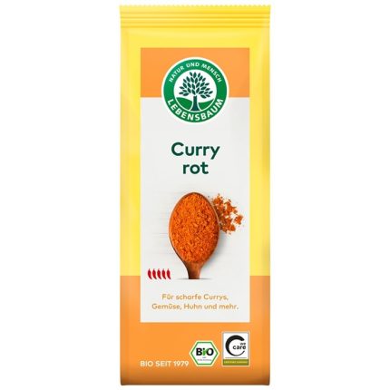 Curry rosu pentru orez, legume si carne bio 50g Lebensbaum