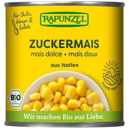 Porumb dulce bio, in doza 160g Rapunzel