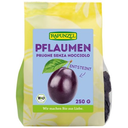 Prune bio fara sulfiti, fara samburi 250g Rapunzel