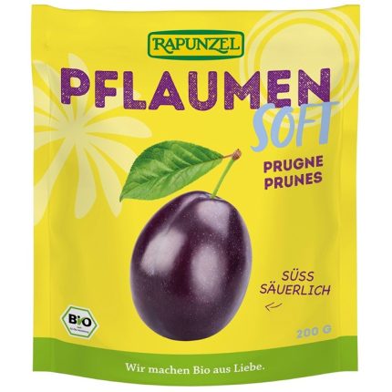 Prune bio soft fara sulfiti, fara samburi 200g Rapunzel
