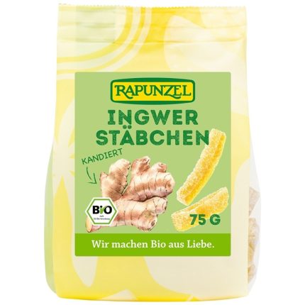 Betigase zaharate de ghimbir bio 75g Rapunzel