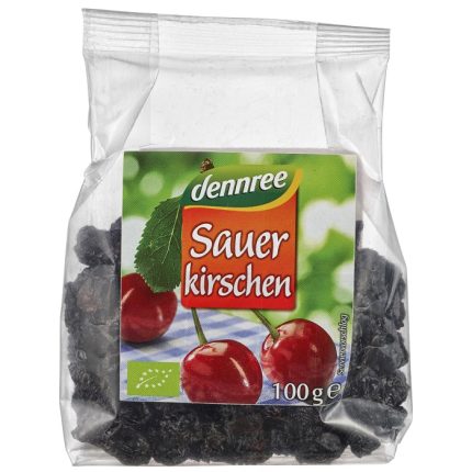 Visine uscate bio, fara samburi 100g Dennree