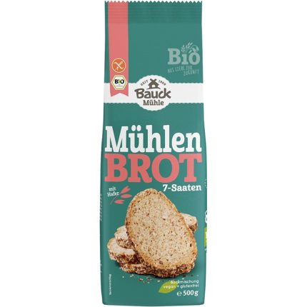Mix pentru paine de moara bio, fara gluten 500g Bauckhof
