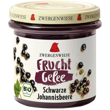 Jeleu de coacaze negre bio, fara gluten 160g Zwergenwiese