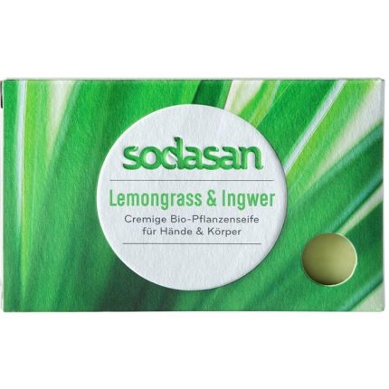 Sapun bio cu lemongrass si ghimbir 100g Sodasan