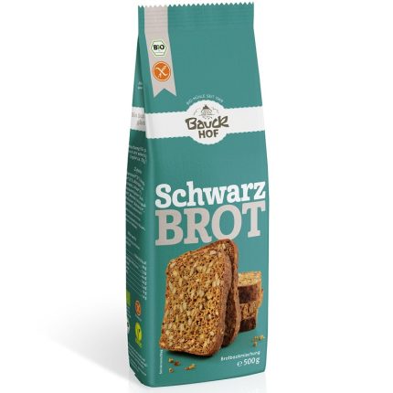 Mix de faina pentru paine neagra bio, fara gluten 500g Bauckhof