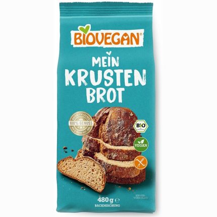 Mix de faina pentru paine cu crusta, fara gluten bio 500g Biovegan