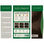 Vopsea de par naturala, permanenta 3.0 Saten Cafeniu Inchis 115ml Naturigin
