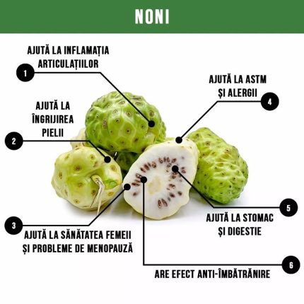 Suc de noni pur bio, fara zahar 500ml Health Nutrition