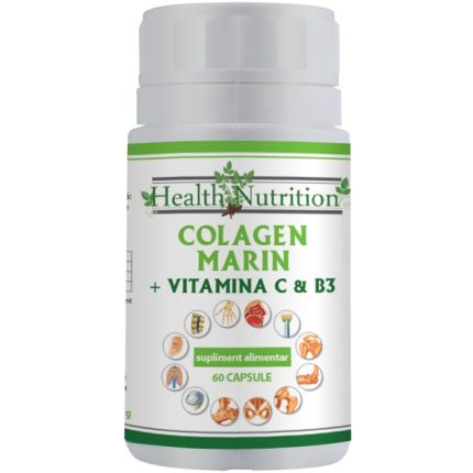 Colagen marin Forte + Vitamina B3 + Vitamina C 60 tablete Health Nutrition