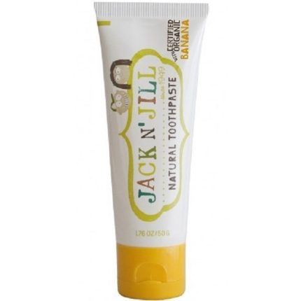Pasta de dinti naturala pentru copii, cu banane, fara fluor 50g Jack n Jill