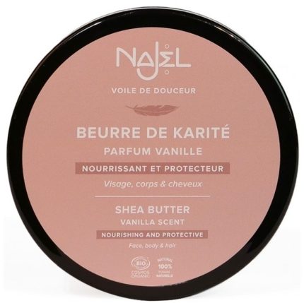 Unt de shea cu vanilie bio 100g Najel
