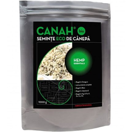 Seminte decorticate de canepa bio 1kg Canah