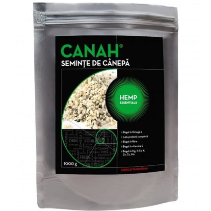 Seminte decorticate de canepa, naturale 1kg Canah