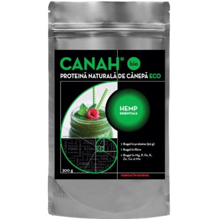 Pudra proteica de canepa bio 300g Canah