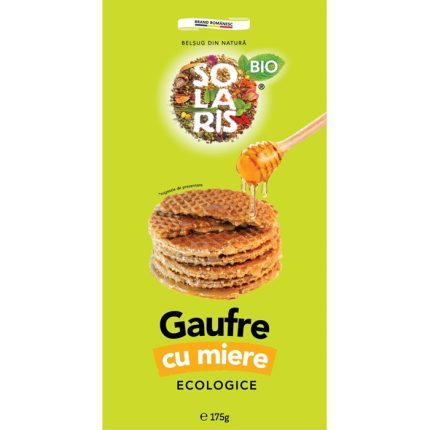 Gaufre cu miere Eco 175g Solaris Bio